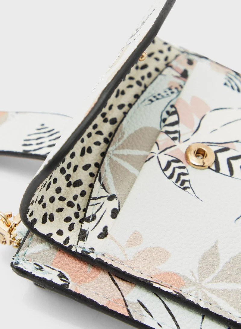 PARFOIS Floral Print Card Holder