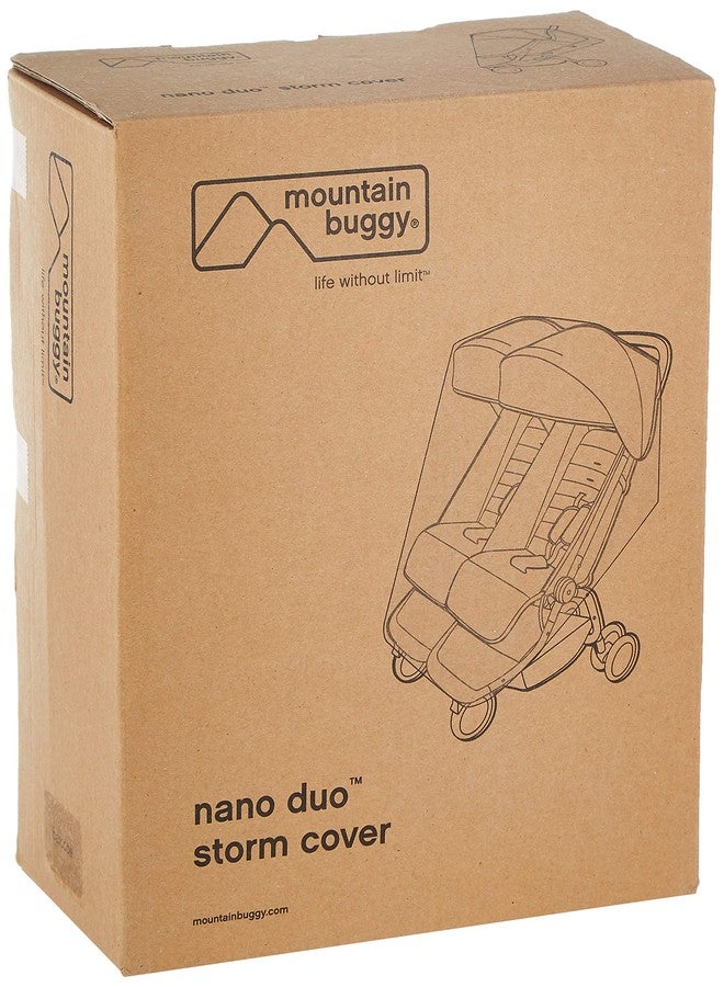 Mountain Buggy غطاء عاصفة ماونتن باجي نانو ديو، شفاف - Image 1