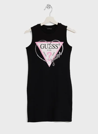 جس Kids Interlock Dress