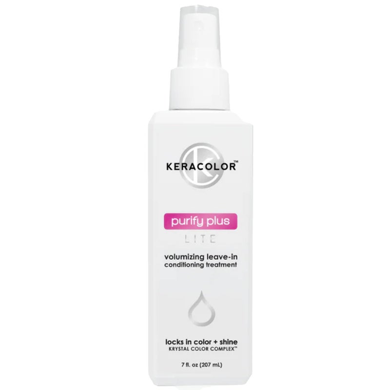 KERACOLOR KERACOLOR Keratin Leave in Conditioner for Color Treated Spray with Oil Detangler Curly Hair Paraben Gluten and Vegan Free Purify Plus Lite, Coconut, 7 Fl Oz - Image 1