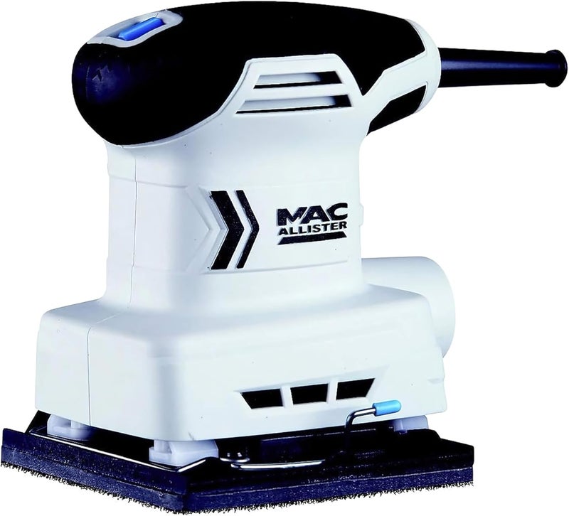 Mac Allister Msss220 220W 220-240V Corded 1/4 Sheet Sander, White/Black - Image 2