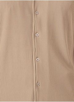 Styli Textured Ribbed Knit Relaxed Fit Shirt and Pants Co-Ords  - Image 3