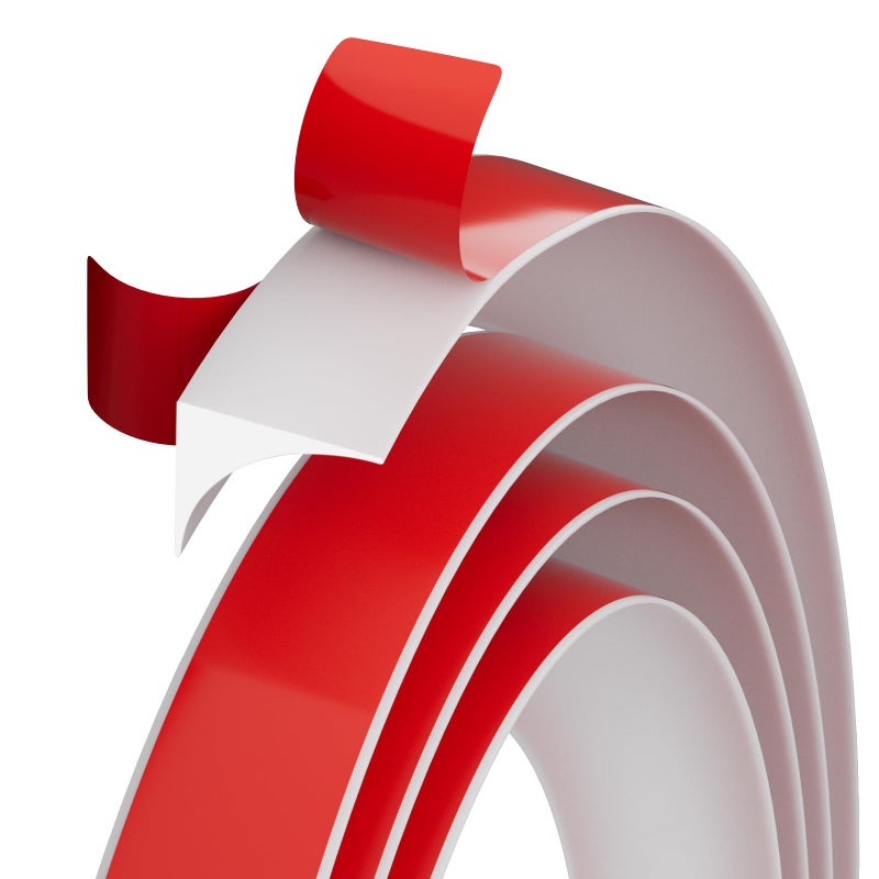 Conwang 118" Flexible L-Shaped Quarter Round,Bendable Trim Molding,Double-Sided Self Adhesive Peel and Stick Silicone Trim for Floor Edge,Wall Corner,Stairs,Cabinet and Tub Edge,0.6"(W)Ã—0.6"(H),White - Image 1