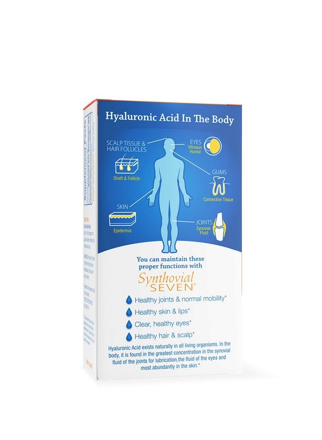 هالوجيك Hyalogic Synthovial Seven - مكمل حمض الهيالورونيك عن طريق الفم 1 أونصة - سائل حمض الهيالورونيك يدعم ترطيب البشرة والمفاصل والعين والشفاه - نباتي وخالي من الجلوتين 1 أونصة - Image 3