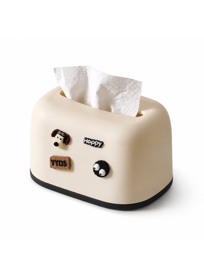Cute Modern Tissue Box Cover – Decorative Tissue Holder for Home, Office, Bedroom & Living Room