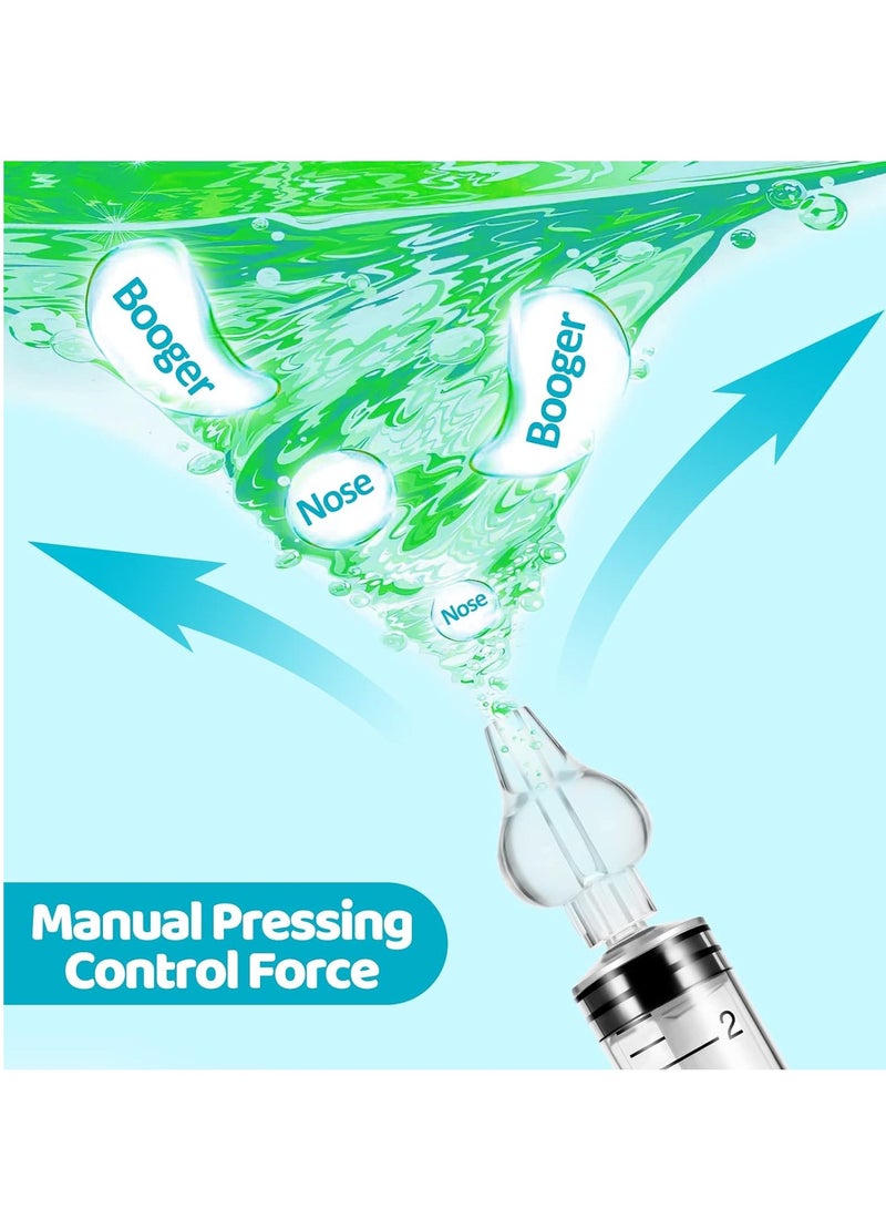 PYLCO SMART 6 Pieces Baby Nose Shower, Reusable Nose Cleaner, 10 ml Nose Rinse, Children's Portable, Nose Cleaning, Nose Washing, Safe and Comfortable Syringe with Soft Silicone Tip for Nasal and Ear Wax Clean - Image 3