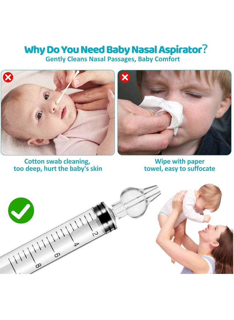 PYLCO SMART 6 Pieces Baby Nose Shower, Reusable Nose Cleaner, 10 ml Nose Rinse, Children's Portable, Nose Cleaning, Nose Washing, Safe and Comfortable Syringe with Soft Silicone Tip for Nasal and Ear Wax Clean - Image 5
