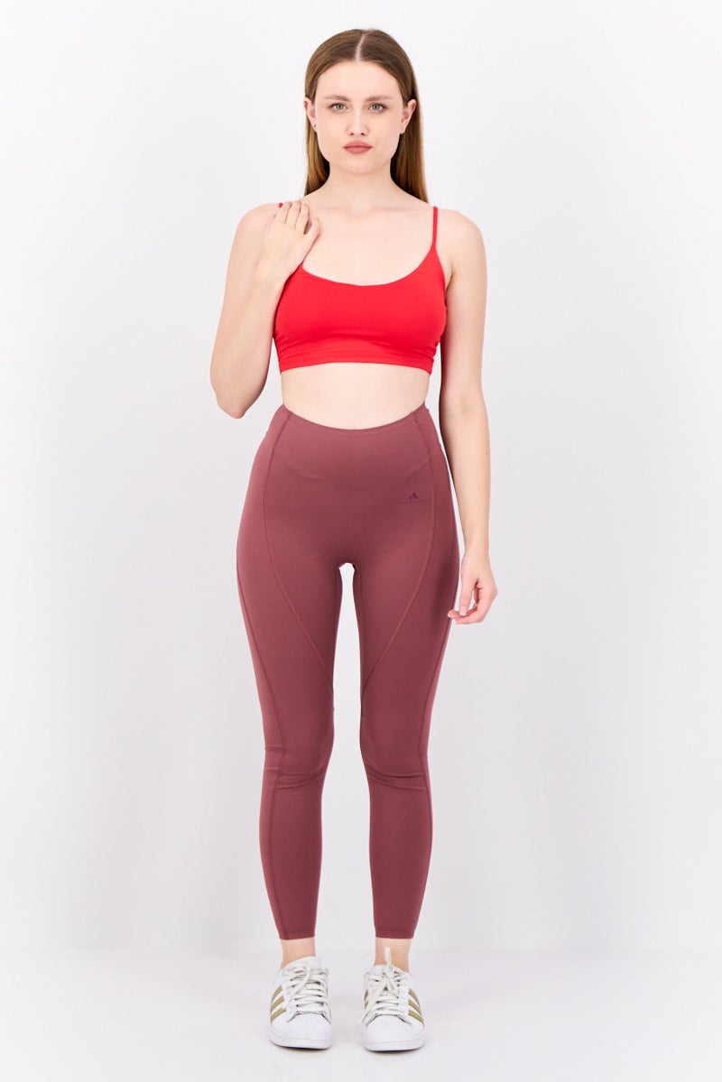 Adidas Adidas x Parley Women Tight Fit Brand Logo Training Leggings, Mauve - Image 4