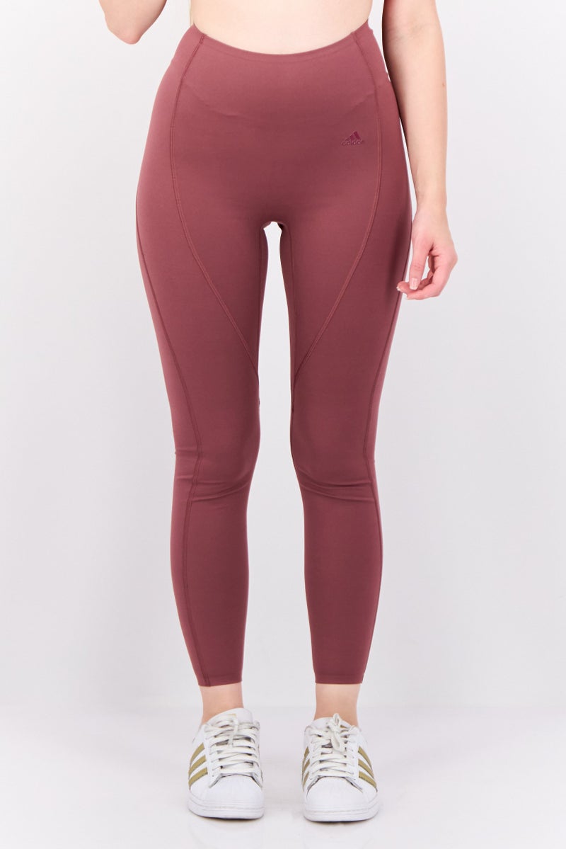 Adidas Adidas x Parley Women Tight Fit Brand Logo Training Leggings, Mauve - Image 1