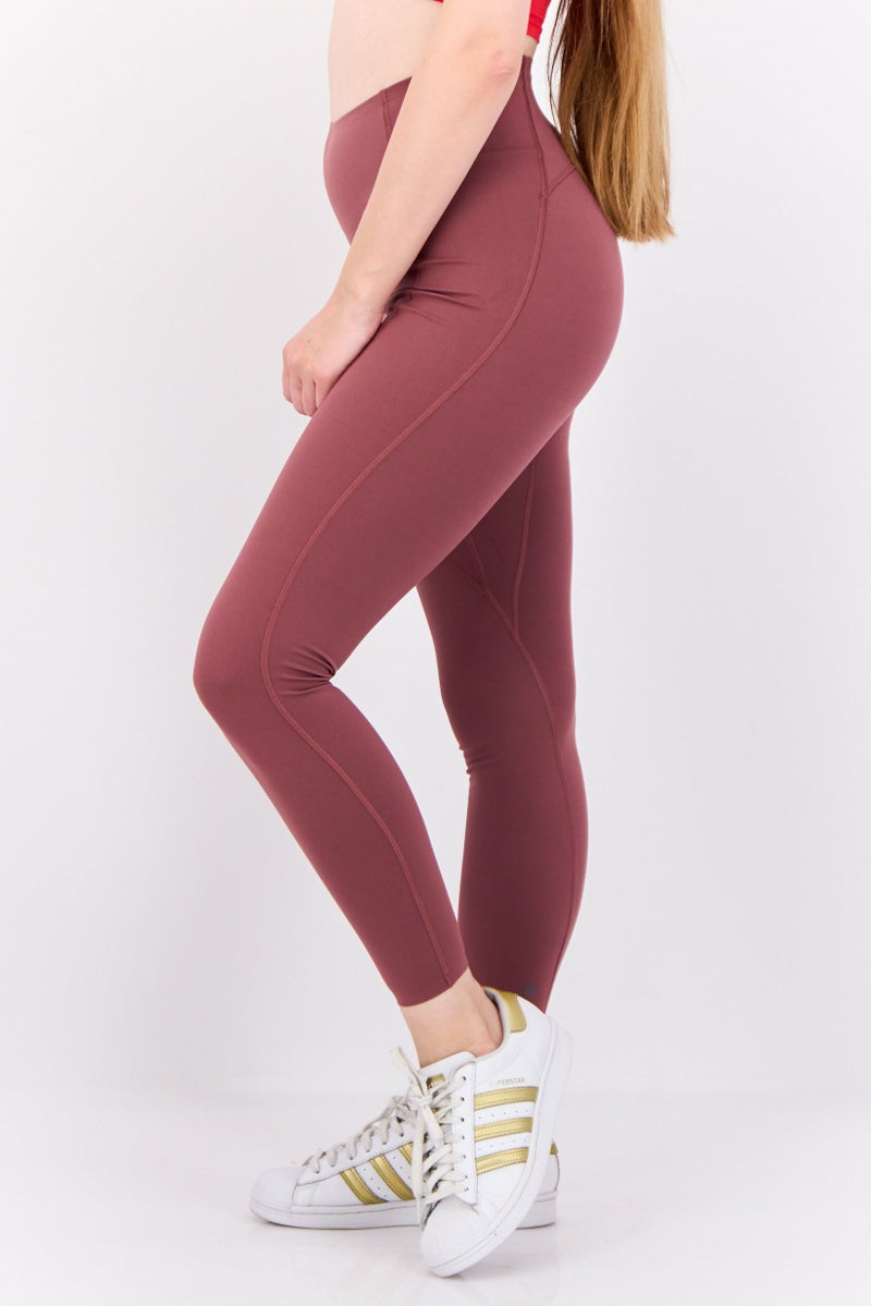 Adidas Adidas x Parley Women Tight Fit Brand Logo Training Leggings, Mauve - Image 2