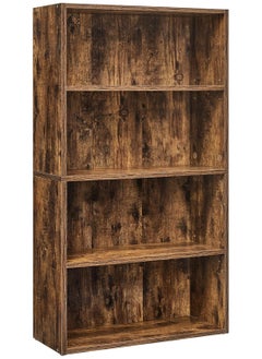 Gogoya Bookshelf,Industrial 4 Shelf Bookcase,Large 42.3 Inch Tall Floor Standing Open Bookshelf for Home Office, Living Room, and Bedroom Storage  - Image 1