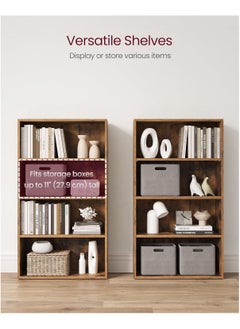 Gogoya Bookshelf,Industrial 4 Shelf Bookcase,Large 42.3 Inch Tall Floor Standing Open Bookshelf for Home Office, Living Room, and Bedroom Storage  - Image 5