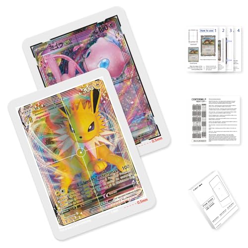 Flinduy Anime Collectible Cards Grading Tool with Cleaning Kit, PSA Standard Size Centering System for Standard Trading Cards, Precision Centering Grading Tools Set​ - Image 1
