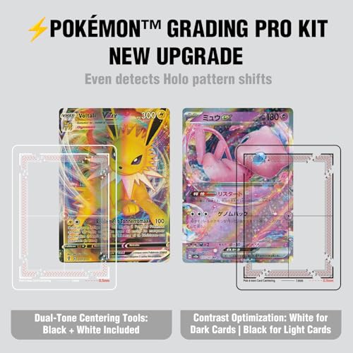 Flinduy Anime Collectible Cards Grading Tool with Cleaning Kit, PSA Standard Size Centering System for Standard Trading Cards, Precision Centering Grading Tools Set​ - Image 3