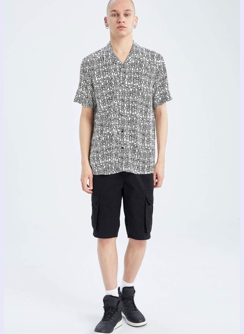Coool Keith Haring Regular Fit Short Sleeve Viscose Hawaiian Shirt
