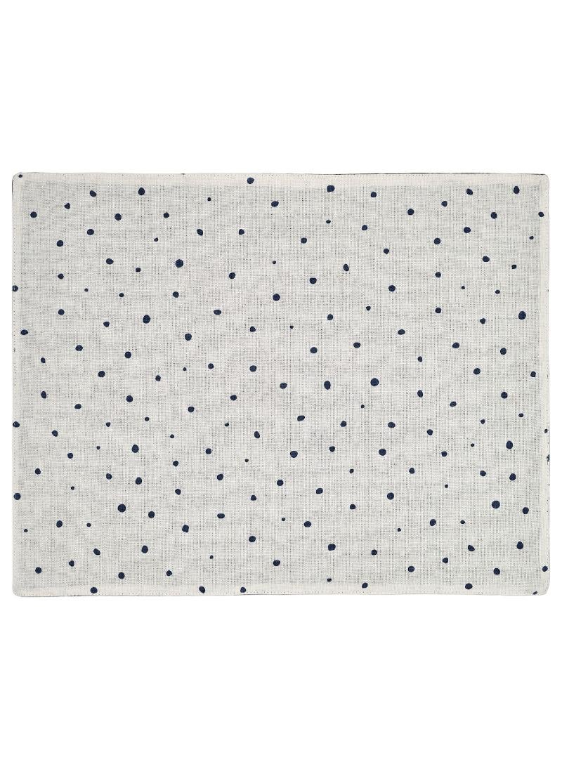 White And Dark Blue Place Mat 45X35 Cm Elegant Dining Table Accent With Timeless Appeal