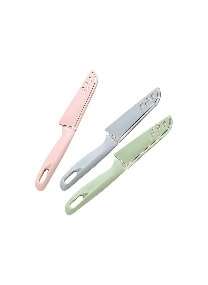 Generic Knife with fruit and vegetable case, color may vary 1 piece  - Image 1