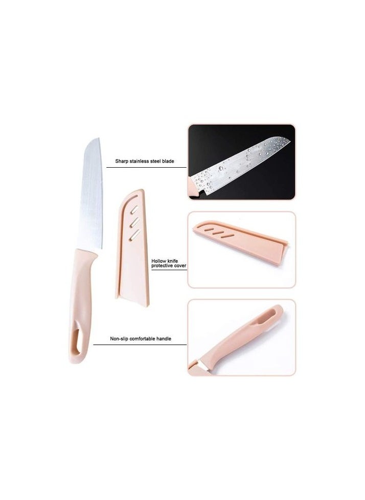 Generic Knife with fruit and vegetable case, color may vary 1 piece  - Image 2