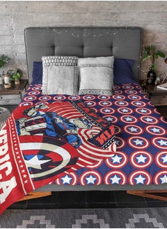 MARVEL Captain America Flannel All-Season Ultra Soft Fade Resistant Blanket for Kids  - Image 3