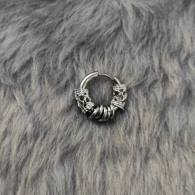شافين Steel Gothic Design Women Men Single Earring ET05