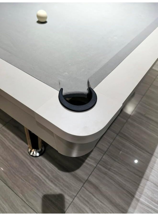 Cool Baby Style 7FT 3-in-1 Billiards Table | Chinese 8-Ball, American 9-Ball & Snooker Pool Table | Modern Light Grey Matte Finish | Solid Wood Legs | Home & Game Room Use - Image 5