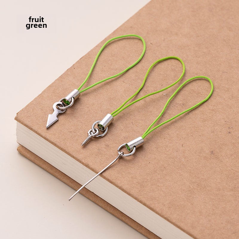 100pcs Colorful Clay Phone Lanyards Fruit Green [100] 