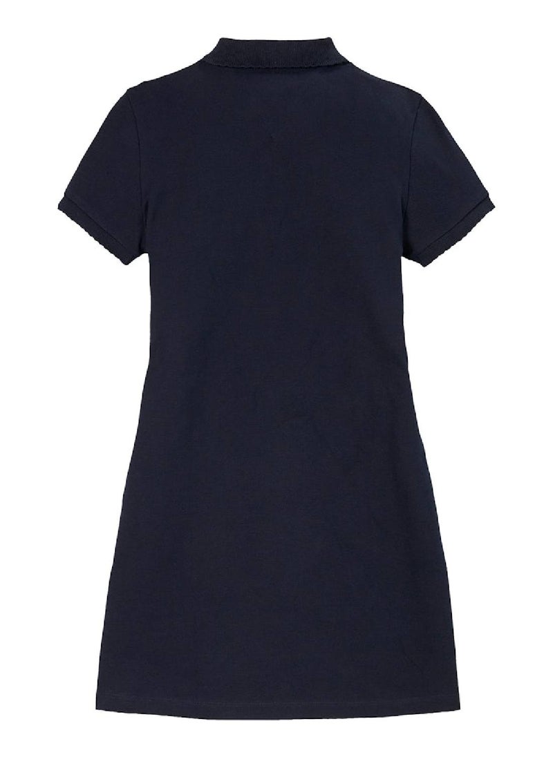 TOMMY HILFIGER Contrast Crew Neck Polo Dress  - Image 5