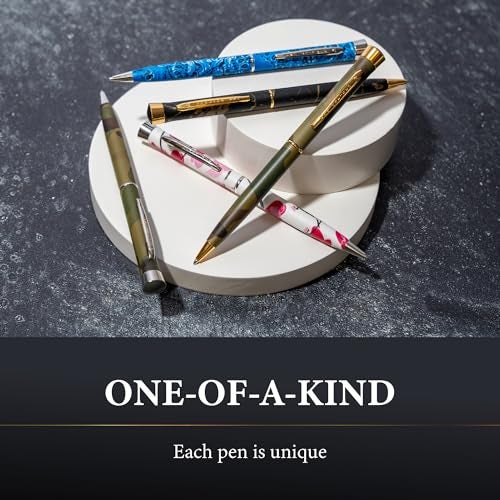 Garland Metal Twist Pen – Made in USA - Decorated Series, Gift for Client, Graduate, Professional Look, Gift Box, Refillable with Universal #1 Refill (Paisley-Chrome) - Image 4