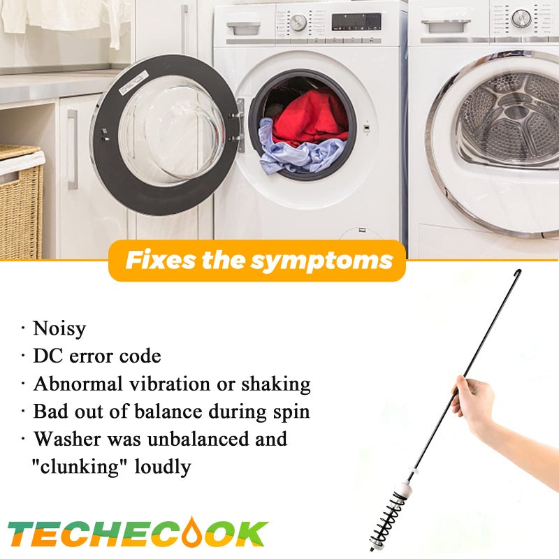 Techecook Updated W10780045 Washer Suspension Rods Kit (4 Pack) by Techecook - Replacement for Whirlpool Kenmore Maytag Amana suspension rod W10537442 W10780053 WTW4616FW0 NTW4516FW0 NTW4516FW1 WTW4800BQ1 - Image 5