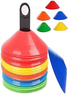 Agility Training Sports Cones, Soccer Cones with Holder for Soccer Training-50Pcs