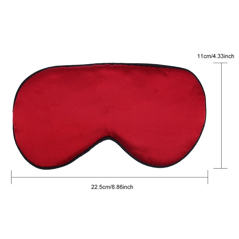 woobles Eye Cover, Natural Silk Sleeping Eye Mask Men Women Breathable Nap Sleep Shade Mask Eye Covering for Travel, Nap, Yoga(02) - Image 4