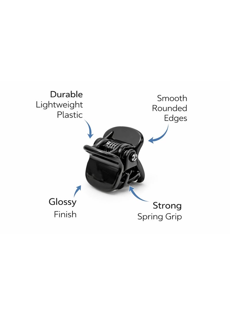 Jagravo Mini Hair Claw Clips for Kids Black Pack of 100 - Image 4