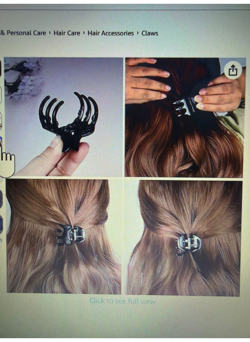 Jagravo Mini Hair Claw Clips for Kids Black Pack of 100 - Image 5