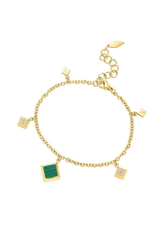 POLICE Blatant Bracelet for Women Gold Plating with MalachitePEJLB0001301