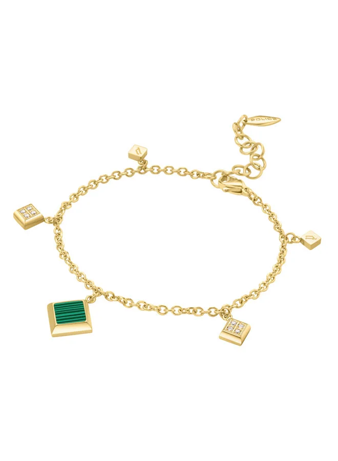 POLICE Blatant Bracelet for Women Gold Plating with MalachitePEJLB0001301