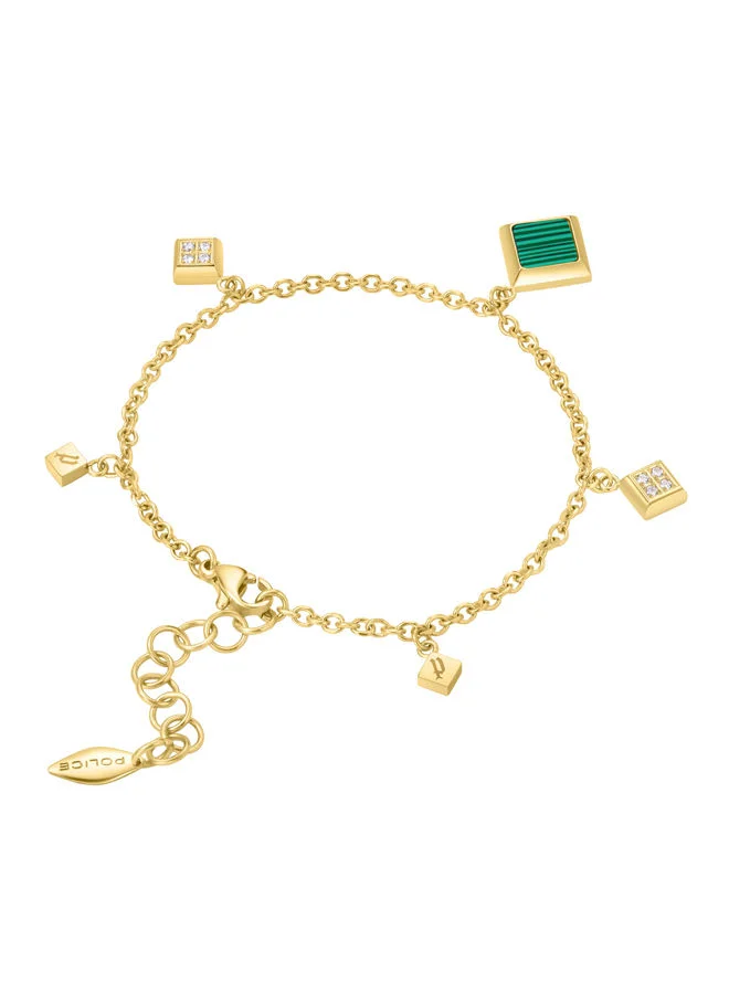 POLICE Blatant Bracelet for Women Gold Plating with MalachitePEJLB0001301