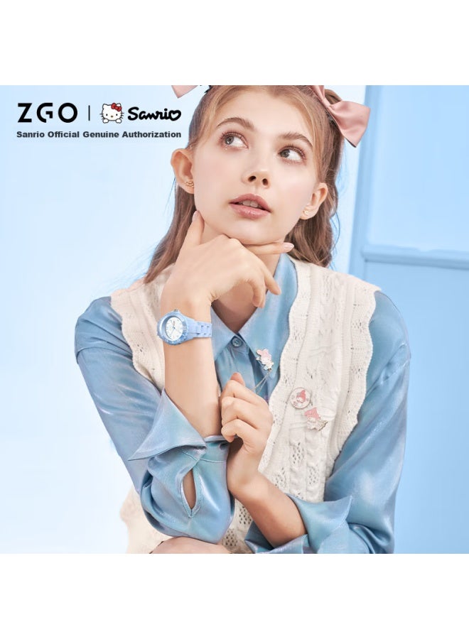 ZGO ساعة زغو سانريو للأطفال للفتيات، ساعة إلكترونية مقاومة للماء لطلاب المدارس المتوسطة والابتدائية، هدية عيد ميلاد للفتيات، 5341 سينامورول - Image 4