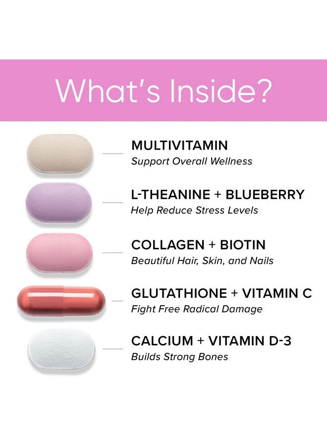 GNC برنامج فيتاباك للنساء 30+ من جي إن سي | متعدد الفيتامينات والمعادن اليومية | يدعم صحة العظام والبشرة وتخفيف التوتر | 30 حصة - Image 3