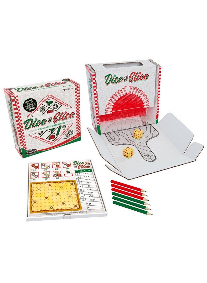ThinkFun's Dice and Slice Pizza Party Dice Game - Deliciously Strategic Pizza Slicing Game - Image 1