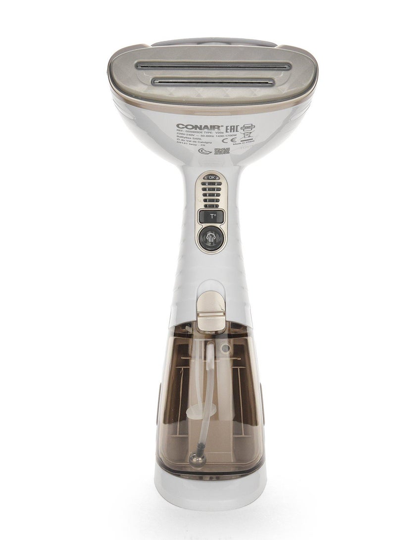 CONAIR Turbo Garment Steamer 1875W, 5 Steam Settings, Different Types of Fabric, White - Image 1