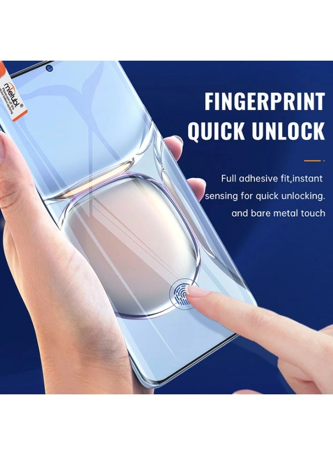 Mietubl Full Glue Curved Tempered Glass Screen Protector, 9H Hardness, Case Friendly, Bubble-Free, Fingerprint Quick Unlock Compatible with Honor 200 - Image 4