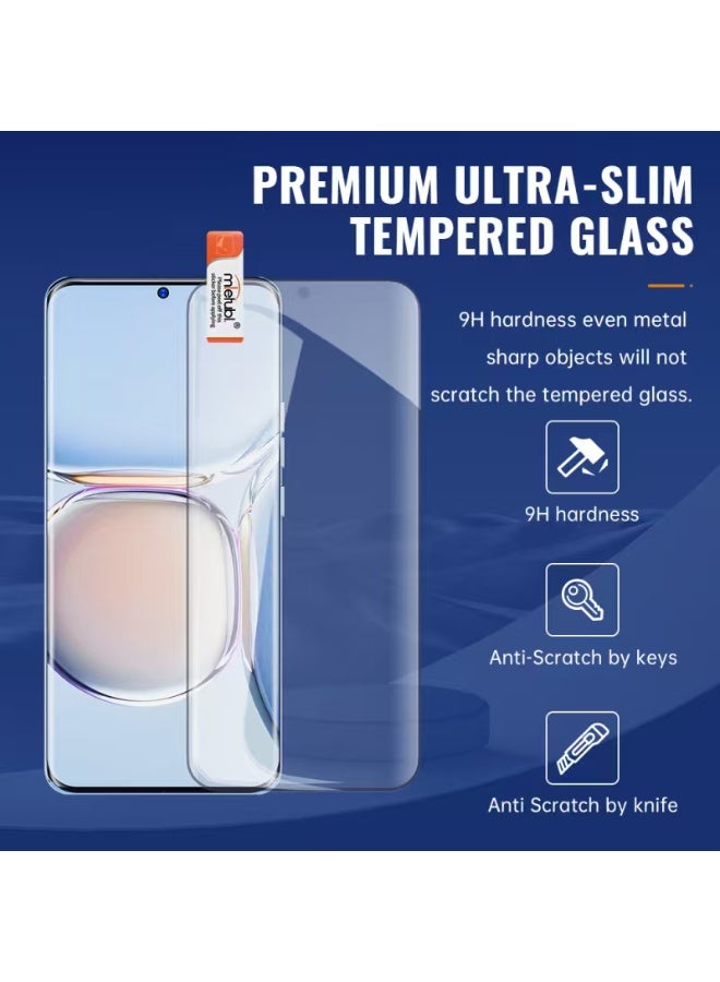 Mietubl Full Glue Curved Tempered Glass Screen Protector, 9H Hardness, Case Friendly, Bubble-Free, Fingerprint Quick Unlock Compatible with Honor 200 - Image 3