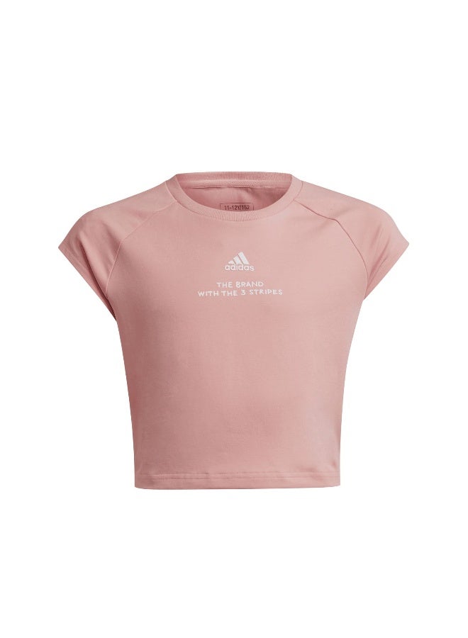 adidas Originals Jg Jam T Pink Training T-Shirts 7-8Y - Image 2