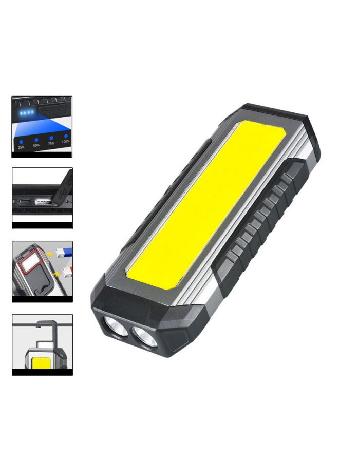 Loquat LED Work Light Auto Repair Light USB Charging Maintenance Light With Magnet Multifunctional COB Flashlight-Power:Hook Work Light 011b→red - Image 4