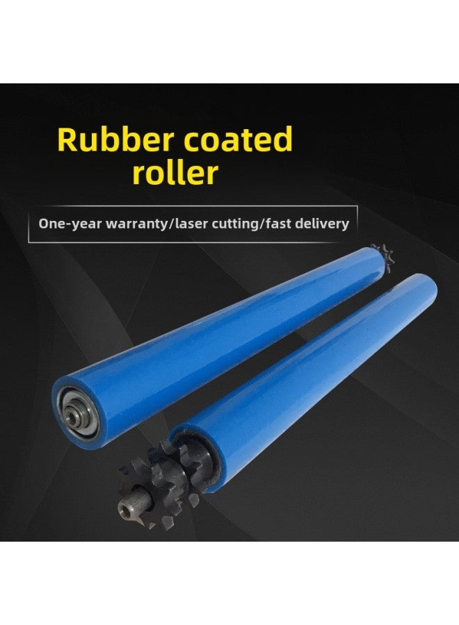 Polyurethane Rubber Roller Rubber Coated Roller Wheel Conveyor Belt Roller Assembly Line Rubber Roller Unpowered Roller Idler-Specifications:Non-standard Roller  - Image 2