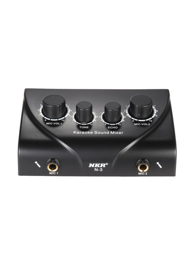 NIBEMINENT Karaoke Sound Mixer I1787B-A Black - Image 3