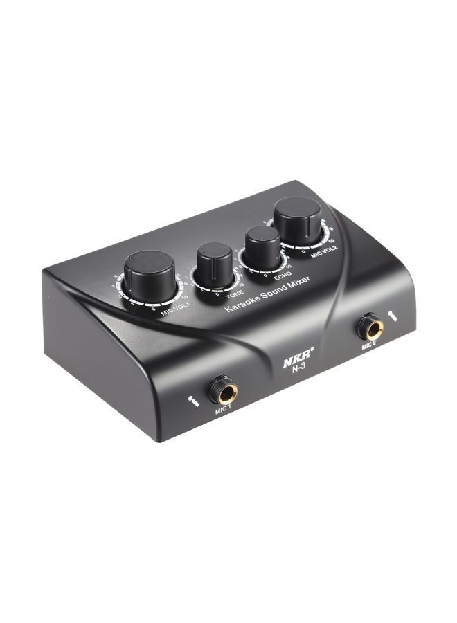 NIBEMINENT Karaoke Sound Mixer I1787B-A Black - Image 2