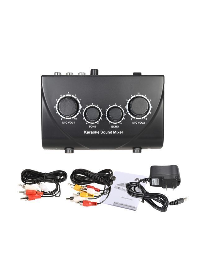 NIBEMINENT Karaoke Sound Mixer I1787B-A Black - Image 4