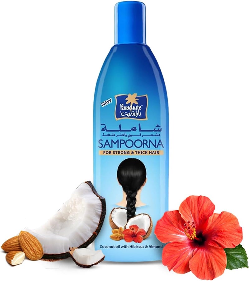 Parachute Sampoorna Coconut Hair Oil for Thick & Strong Hair - 300ml - Image 2