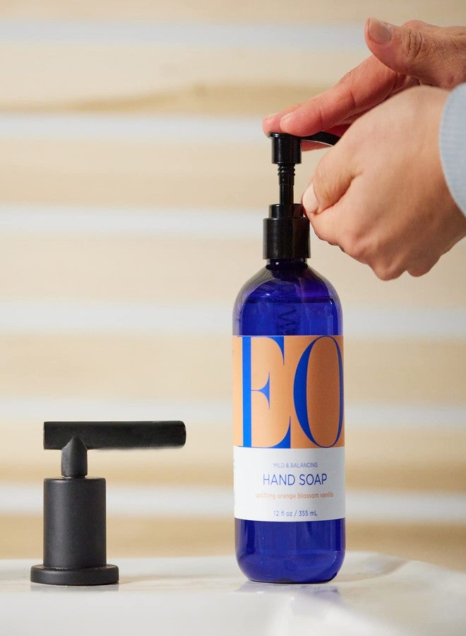 EO Liquid Hand Soap, 12 Ounce (Pack of 3), Orange Blossom and Vanilla, Organic Plant-Based Gentle Cleanser with Pure Essential Oils - Image 2